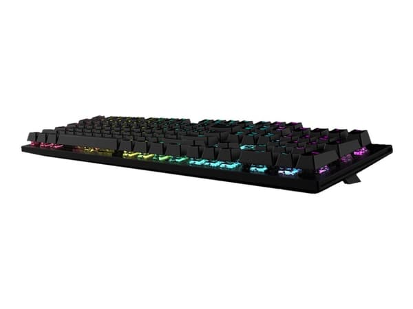 AORUS K1 - Tangentbord - bakgrundsbelysning - USB - tangentbrytare: CHERRY MX Red Svart