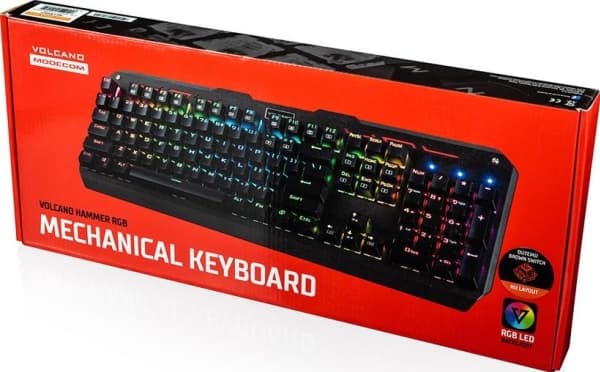 Modecom Volcano Hammer Outemu blå tangentbord (K-MC-HAMMER-U-BLUE-RGB-DE)