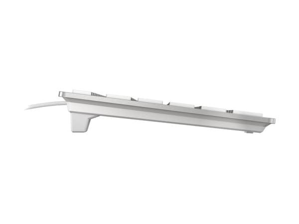 CHERRY KC 6000 SLIM FOR MAC - Tangentbord - USB - fransk - tangentbrytare: CHERRY SX - silver