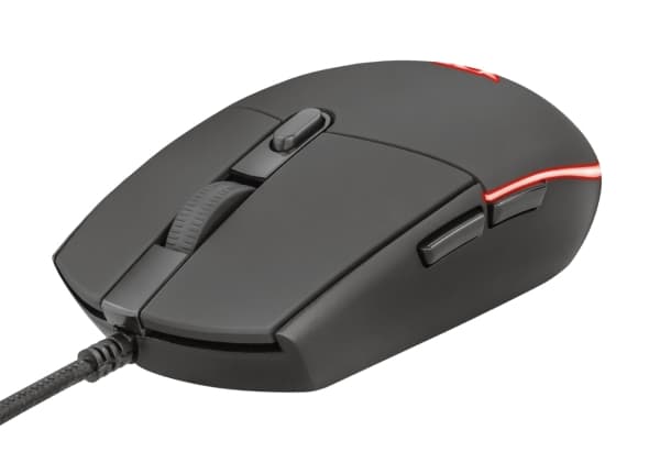 Trust GXT 838 Azor, Fullstor (100 %), Kabel, USB, RGB LED, Svart, Mus inkluderad