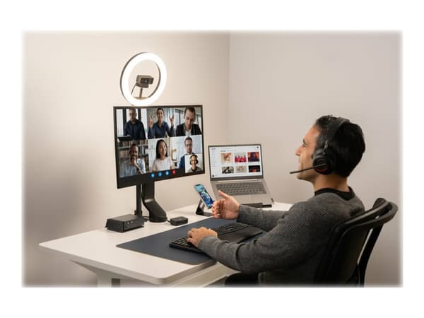 Kensington Pro Fit Ergo Wireless Keyboard - Tangentbord - trådlös - 2.4 GHz, Bluetooth 4.0 - amerikansk - svart