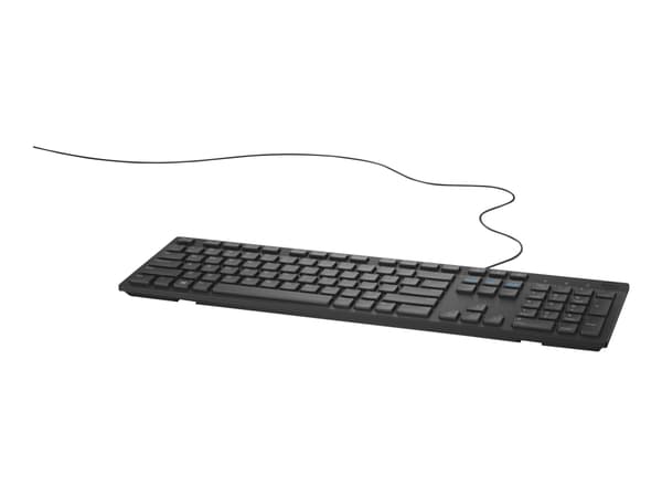 Dell KB216 - Tangentbord - USB - QWERTY - USA, internationellt - svart - för Alienware 13 R2; Inspiron 3459; Latitude 34XX, 35XX; OptiPlex 30XX, 50XX Svart