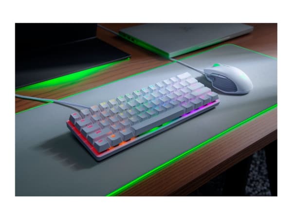 Razer Huntsman Mini, Mini, USB, QWERTY, Valkoinen Valkoinen