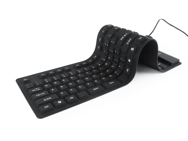 Gembird KB-109F-B - Näppäimistö - PS/2, USB - USA - lajittelu