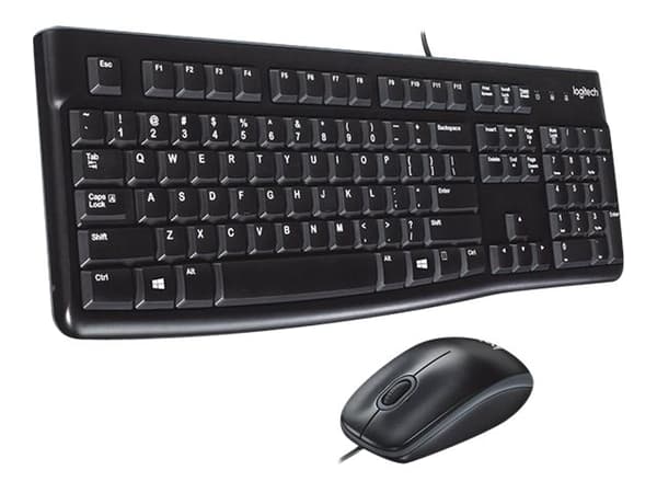 Logitech Desktop MK120 - Tastatur- og mussett - USB - US International