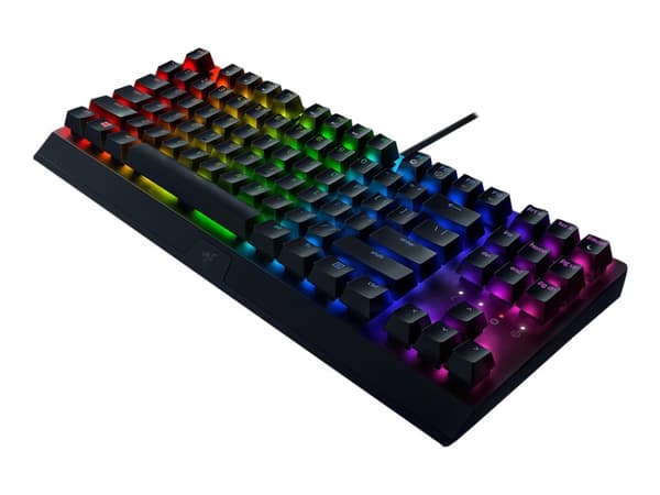 Razer Blackwidow V3 Tenkeyless, Täysikokoinen (100 %), USB, Mekaaninen, QWERTY, RGB LED, Musta musta