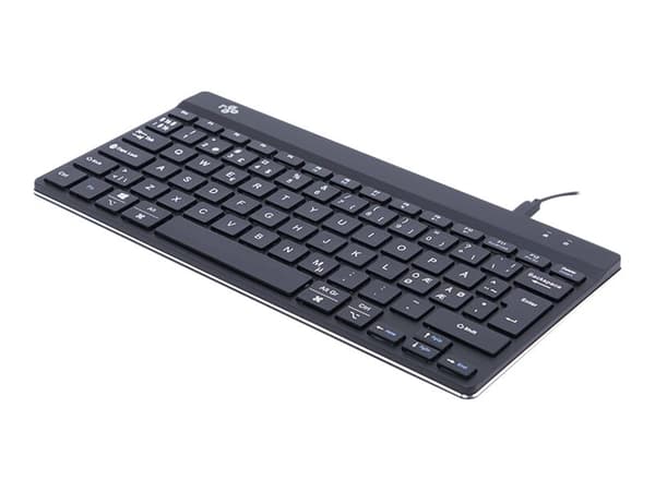 R-Go Ergonomic Keyboard Compact break - Tangentbord - USB, USB-C - QWERTY - Nordisk - svart