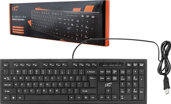 LTC LXKM202 Keyboard Wired Black UK (LXKM202)
