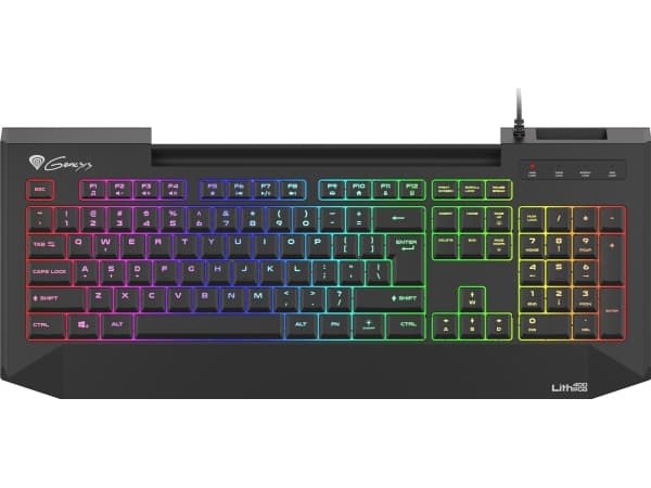 Genesis Lith 400 RGB Gaming X-Scissor black keyboard
