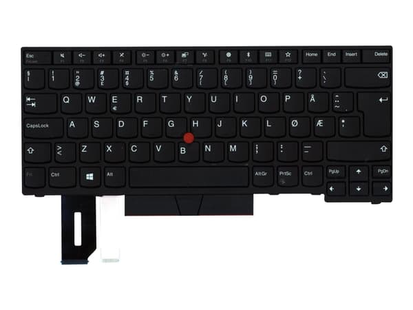 Sunrex - Ersättningstangentbord för bärbar dator - med Trackpoint, UltraNav - QWERTY - Nordisk - FRU - för ThinkPad E48X; E49X; L380; L380 Yoga; L390