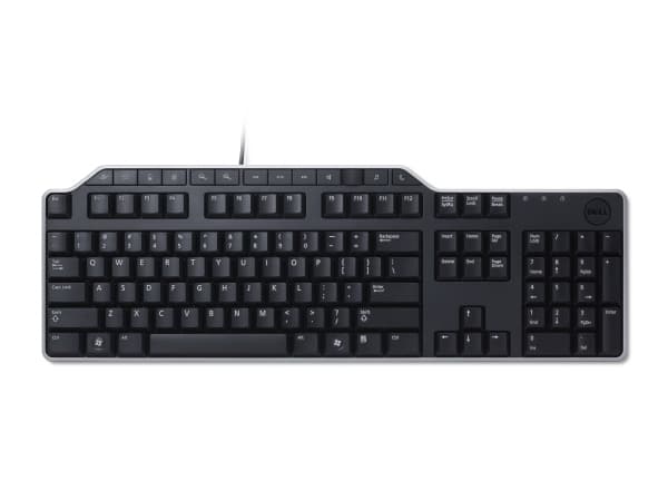 DELL KB522, Täysikokoinen (100 %), USB, Kalvokytkin, QWERTZ, Musta