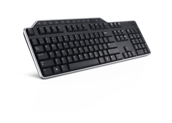 DELL KB522, Täysikokoinen (100 %), USB, Kalvokytkin, QWERTZ, Musta