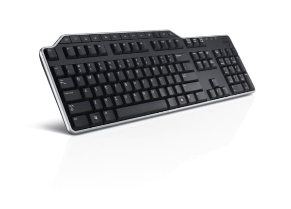 DELL KB522, Täysikokoinen (100 %), USB, Kalvokytkin, QWERTZ, Musta