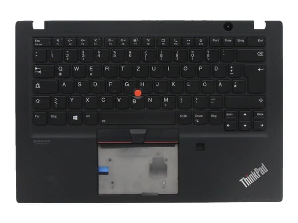 Lite-On - Kannettavan tietokoneen vaihtonäppäimistö - NFC:llä - taustavalaistu - saksalainen - musta - yläsuojuksella - ThinkPad T14s Gen 1 20T0, 20T