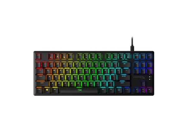 HyperX Alloy Origins Core, Full-size (100%), USB, Mekanisk nøkkelbryter, QWERTY, Sort