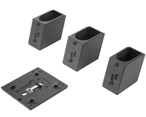 Lenovo Tiny/Nano Monitor Clamp II - Tunn klient till bildskärmsmonteringskonsol - svart - för ThinkCentre M70q Gen 2; M70q Gen 3; M75t Gen 2; M80q Ge