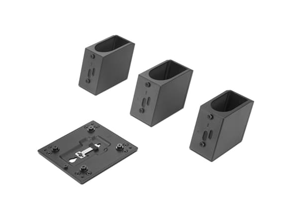 Lenovo Tiny/Nano Monitor Clamp II - Tunn klient till bildskärmsmonteringskonsol - svart - för ThinkCentre M70q Gen 2; M70q Gen 3; M75t Gen 2; M80q Ge