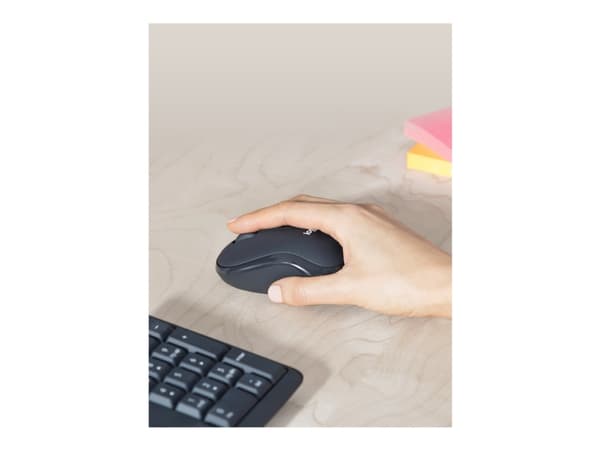 Logitech MK295 Silent Wireless Combo, Täysikokoinen (100 %), Langaton RF, AZERTY, Grafiitti, Sisältää hiiren