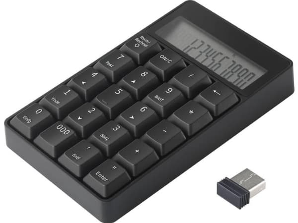 Taltastatur Renkforce RF-NK-201 Black