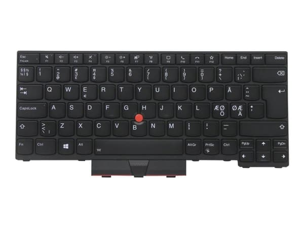 Sunrex - Ersättningstangentbord för bärbar dator - med Trackpoint, UltraNav - bakgrundsbelyst - Nordisk - för ThinkPad L14 Gen 1 20U1, 20U2, 20U5, 20