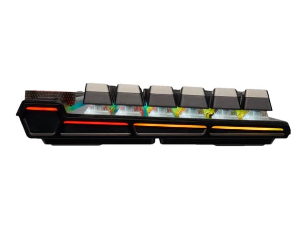 CORSAIR Gaming K100 RGB - Tangentbord - bakgrundsbelyst - USB - Nordisk - tangentbrytare: Cherry MX Speed RGB Silver-knappar - svart