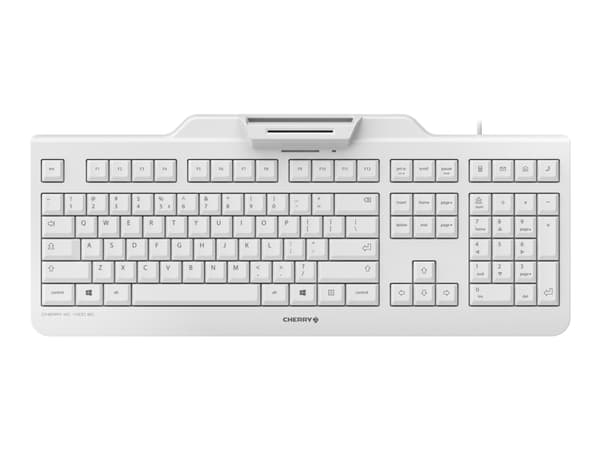 CHERRY KC 1000 SC - Tangentbord - USB - USA/Europa - tangentbrytare: CHERRY LPK - blekgrå