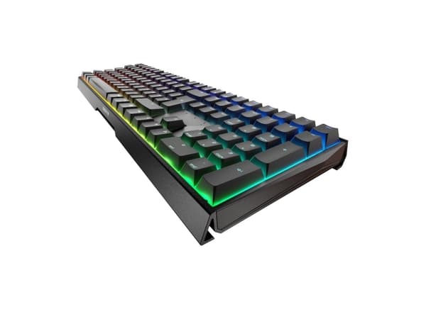 CHERRY MX-Board 3.0 S - Tangentbord - bakgrundsbelyst - USB - USA med eurosymbol - tangentbrytare: CHERRY MX Red - svart