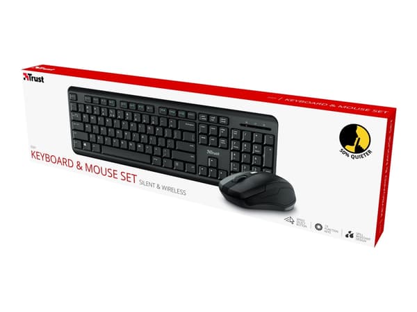 Trust Ody - Tastatur- og mussett - trådløs