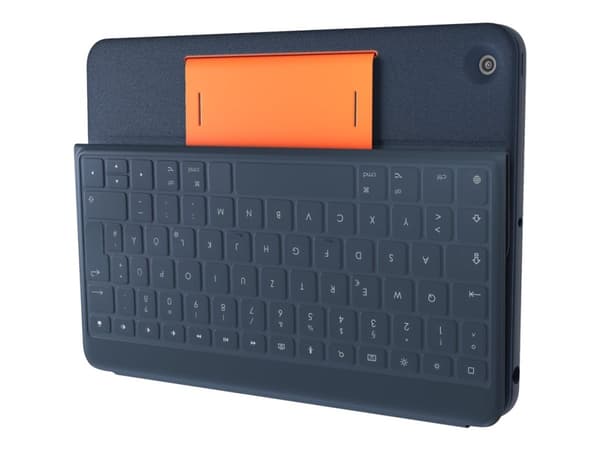 Logitech Rugged Combo 3 For Education - Tastatur og folioveske - Apple Smart connector - K-12 opplæring - for Apple 10.2-inch iPad (7. generasjon, 8.