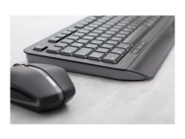CHERRY GENTIX DESKTOP - Sats med tangentbord och mus - trådlös - 2.4 GHz - hela norden - svart
