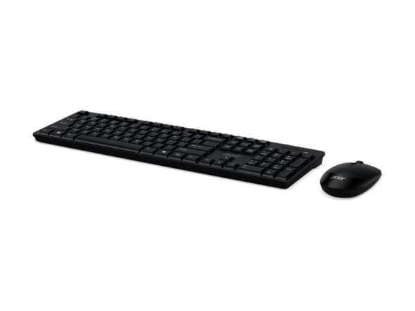 Acer AAK940 - Sats med tangentbord och mus - trådlös - USA, internationellt - svart - detaljhandel
