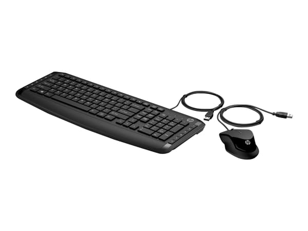 Wired Keyboard Mouse 250 NR musta
