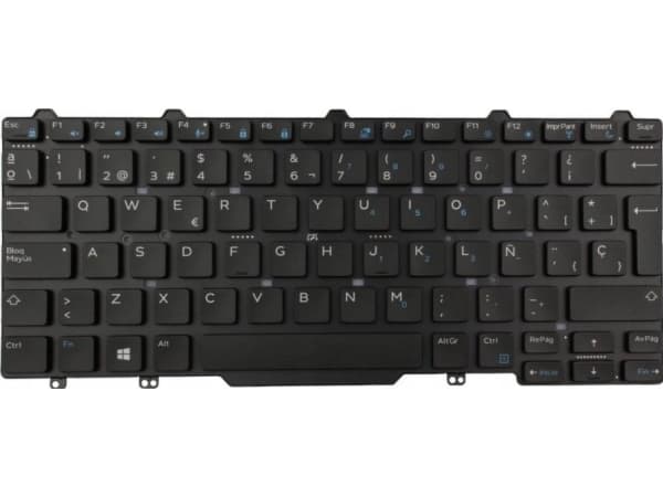 Dell - Ersättningstangentbord för bärbar dator - QWERTY - spansk
