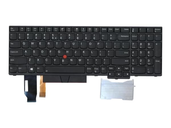 Chicony - Ersättningstangentbord för bärbar dator - med Trackpoint - bakgrundsbelyst - QWERTY - amerikansk - FRU - för ThinkCentre M700; ThinkPad E58