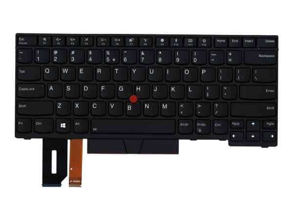Lite-On - Ersättningstangentbord för bärbar dator - med Trackpoint, UltraNav - bakgrundsbelyst - QWERTY - amerikansk - FRU