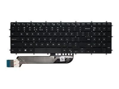 Dell - Ersättningstangentbord för bärbar dator - QWERTY - internationell engelska - för G3; G5; G7; Inspiron 15 55XX, 17 5767, 37XX, 55XX, 5770; Lati