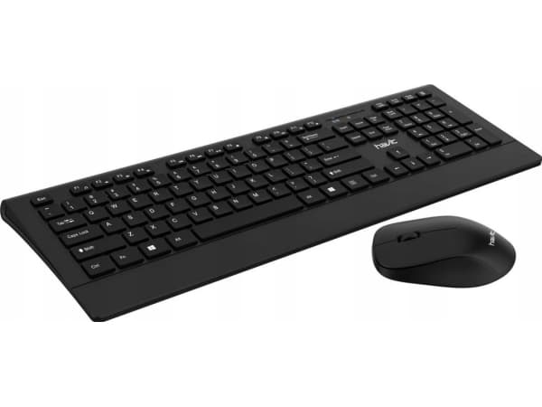 Havit HV-KB561GCM - Sats med tangentbord och mus - trådlös - 2.4 GHz