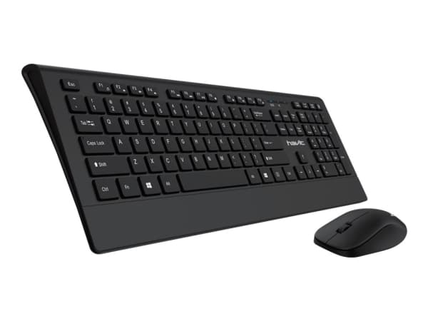 Havit HV-KB561GCM - Sats med tangentbord och mus - trådlös - 2.4 GHz