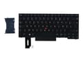 Miniatyrbild 1 av 3: Lite-On - Ersättningstangentbord för bärbar dator - med Trackpoint, UltraNav - AZERTY - fransk - svart - för ThinkPad E480; E490; L380; L390; L480; T