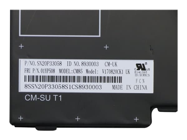 Sunrex - Ersättningstangentbord för bärbar dator - med Trackpoint - QWERTY - brittisk - FRU