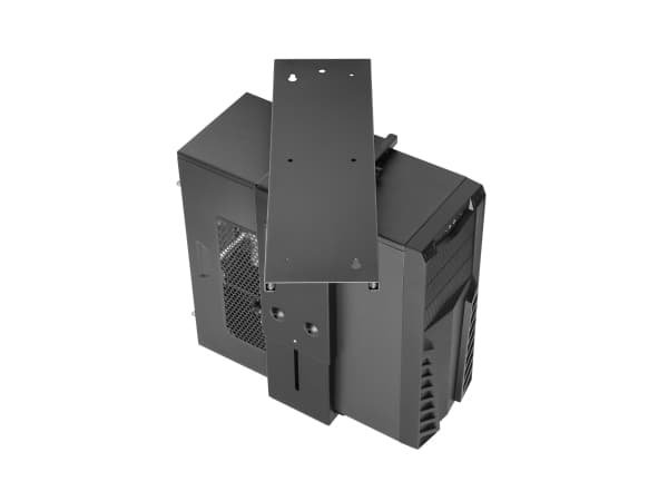 Equip 650892, Keskusyksikön pidike pöydän alle, Työpöytä, 10 kg, Musta, Terästä, 180°