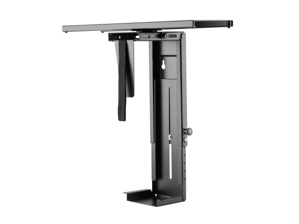Equip 650892, Keskusyksikön pidike pöydän alle, Työpöytä, 10 kg, Musta, Terästä, 180°