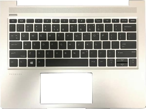 HP - Ersättningstangentbord för bärbar dator - internationell engelska - med övre skydd - för ProBook 430 G6 Notebook, 430 G7 Notebook