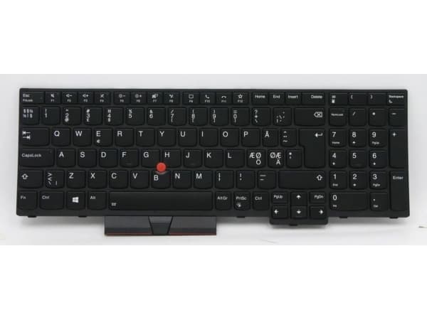 Primax - Ersättningstangentbord för bärbar dator - bakgrundsbelyst - Nordisk - svart - för ThinkPad P15s Gen 1 20T4, 20T5