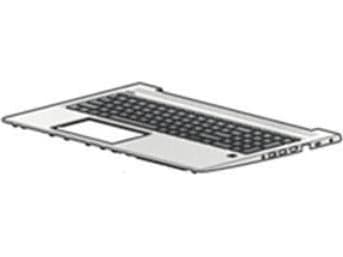 HP - Ersättningstangentbord för bärbar dator - med ClickPad - tysk - för ProBook 450 G6 Notebook, 450 G7 Notebook, 455 G6 Notebook