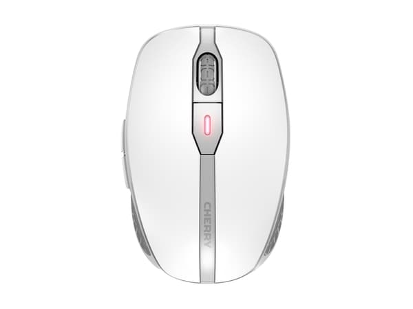 CHERRY DW 9000 SLIM - Sats med tangentbord och mus - trådlös - 2.4 GHz, Bluetooth 4.0 - belgisk - vit, silver
