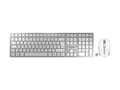 Miniatyrbild 4 av 5: CHERRY DW 9000 SLIM - Sats med tangentbord och mus - trådlös - 2.4 GHz, Bluetooth 4.0 - belgisk - vit, silver