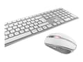 Miniatyrbild 2 av 5: CHERRY DW 9000 SLIM - Sats med tangentbord och mus - trådlös - 2.4 GHz, Bluetooth 4.0 - belgisk - vit, silver