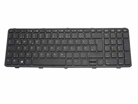 HP - Ersättningstangentbord för bärbar dator - bakgrundsbelyst - tysk - för ProBook 450 G2 Notebook, 470 G2 Notebook