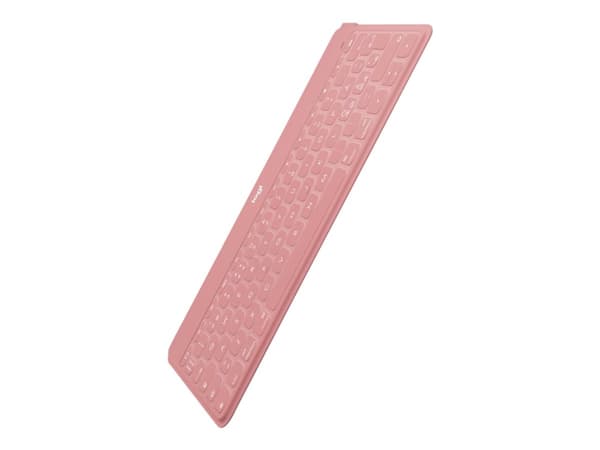 Logitech Keys-To-Go - Tastatur - trådløs - Bluetooth - QWERTY - Pan Nordic - rødmerosa - for Apple iPad/iPhone/TV
